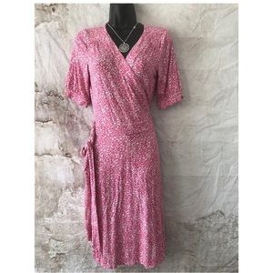 Lilly Pulitzer Pink Floral Wrap Dress
